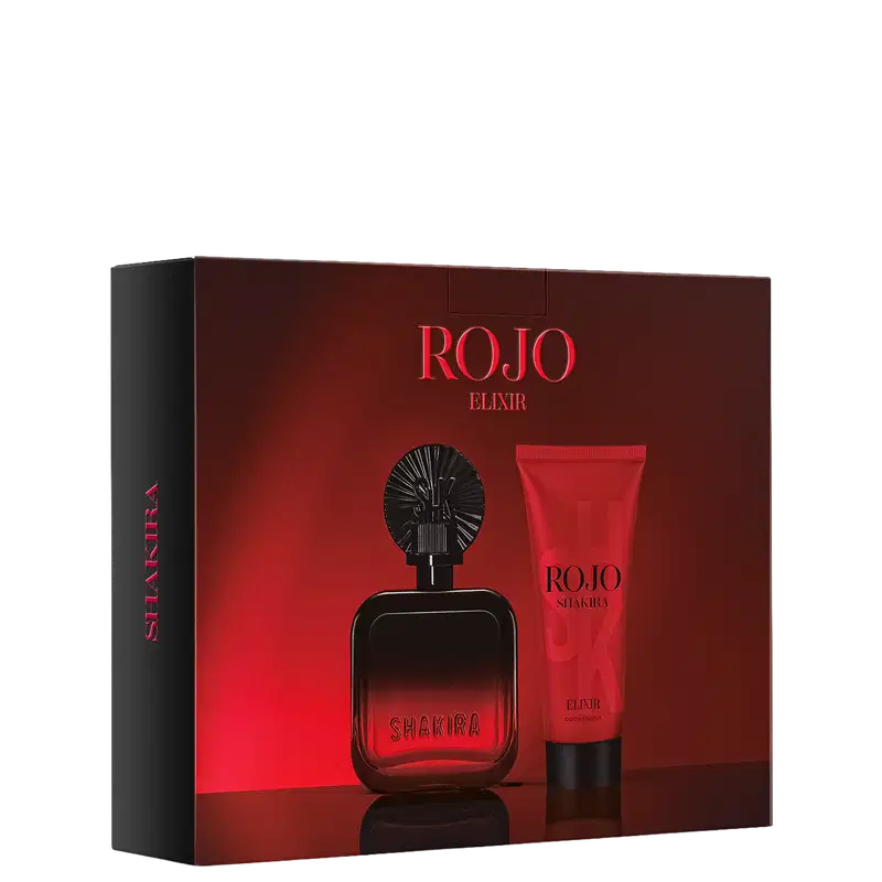 Conjunto Rojo Elixir Shakira Feminino - Perfume Eau de Parfum 80ml + Loção Corporal 75ml