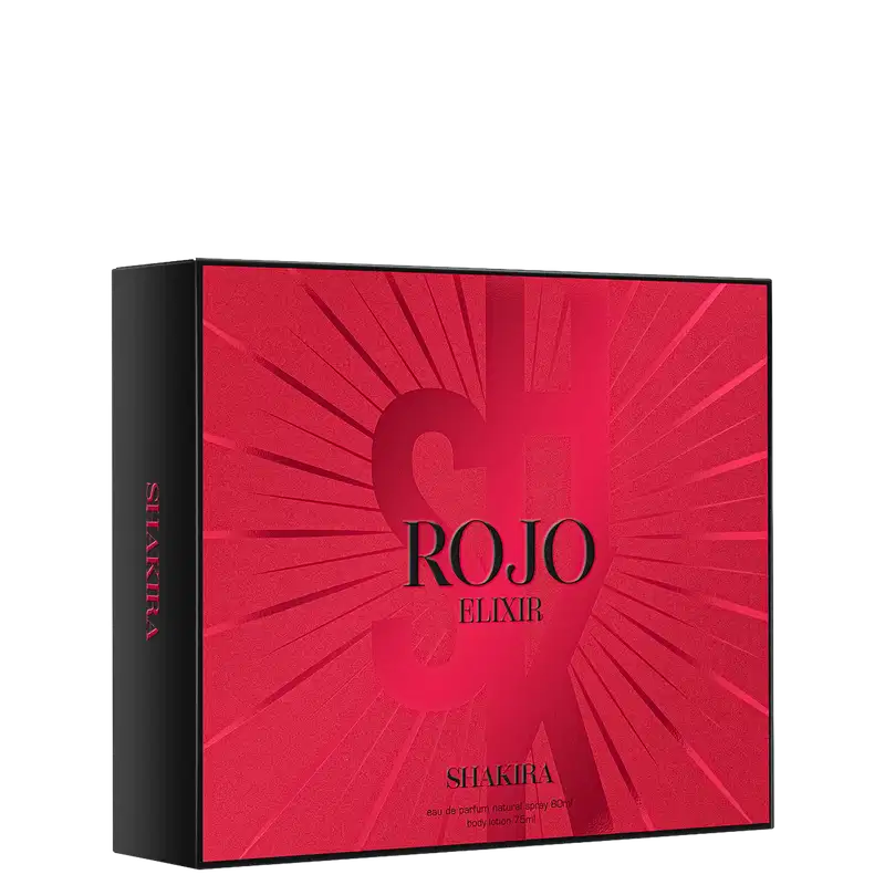 Conjunto Rojo Elixir Shakira Feminino - Perfume Eau de Parfum 80ml + Loção Corporal 75ml