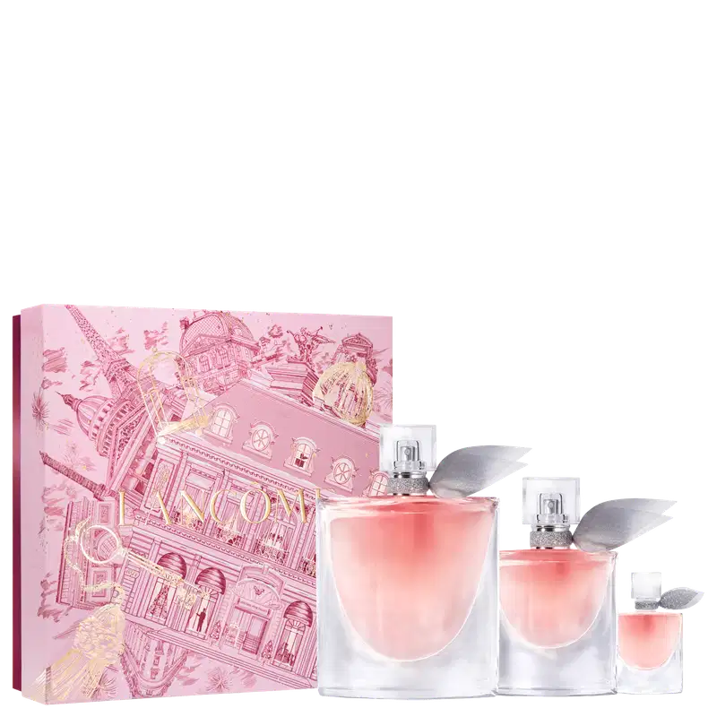 Conjunto La vie Est Belle Lancôme Feminino, Eau de Parfum 100ml + Eau de Parfum 30ml + Eau de Parfum 4ml.