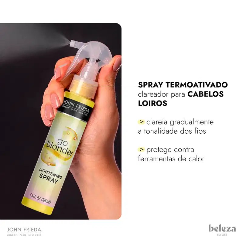 John Frieda Go Blonder - Spray Clareador Termoativado 105ml