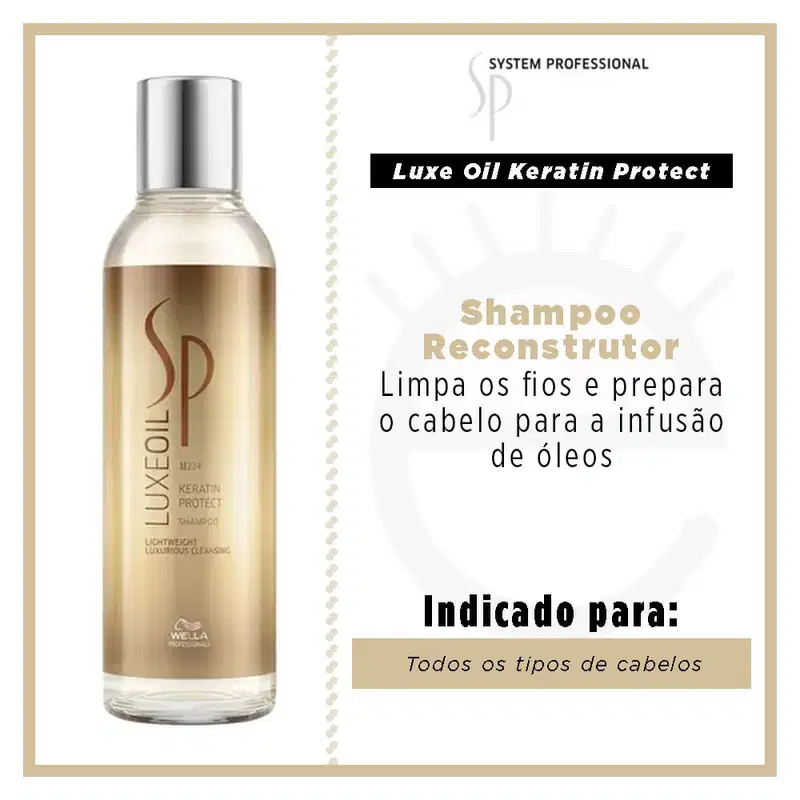SP System Professional Luxe Oil Keratin Protect - Shampoo 200ml