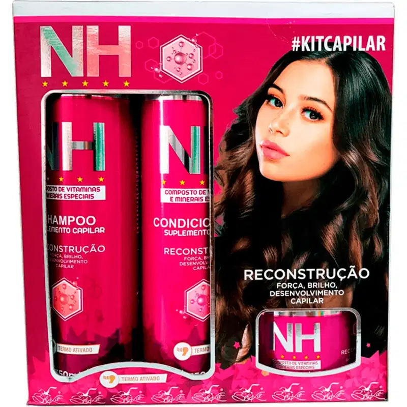 Belkit NH New Hair - Kit Combo Reconstrução e Crescimento Capilar (7 Produtos)
