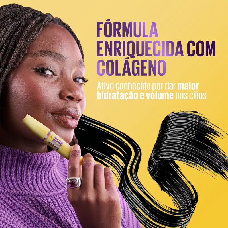 Maybelline The Colossal Volum'Express Preto - Máscara de Cílios Lavável 9,2ml