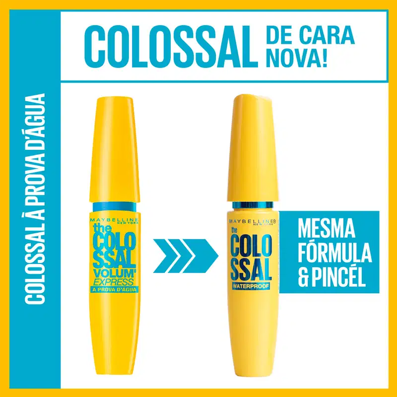 Maybelline The Colossal Preto - Máscara de Cílios à Prova D'água 9,2ml