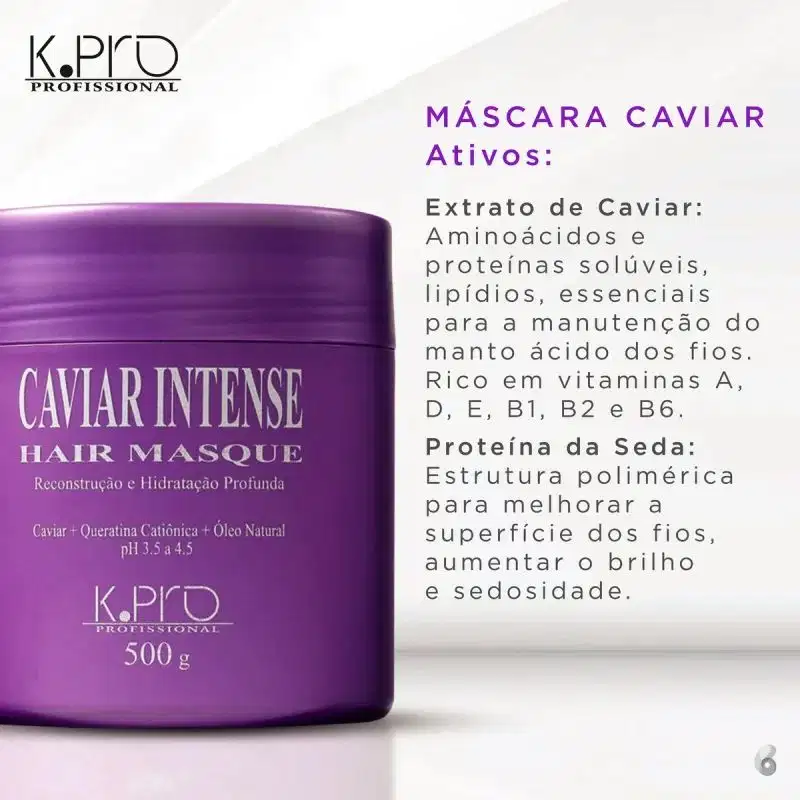 K.Pro Caviar - Máscara de Reconstrução 500g