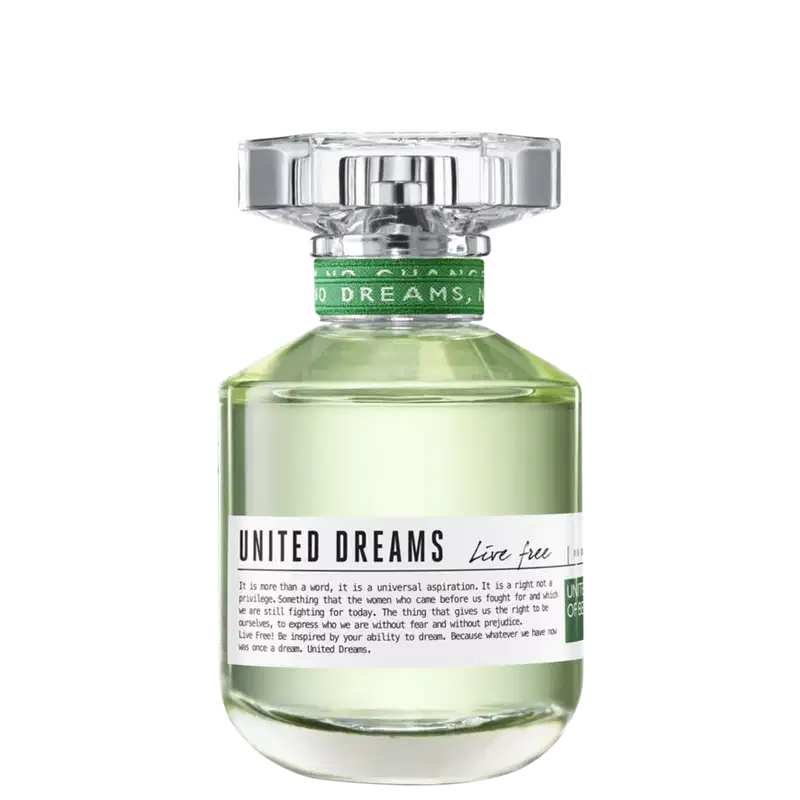 United Dreams Live Free Benetton Eau de Toilette - Perfume Feminino 80ml
