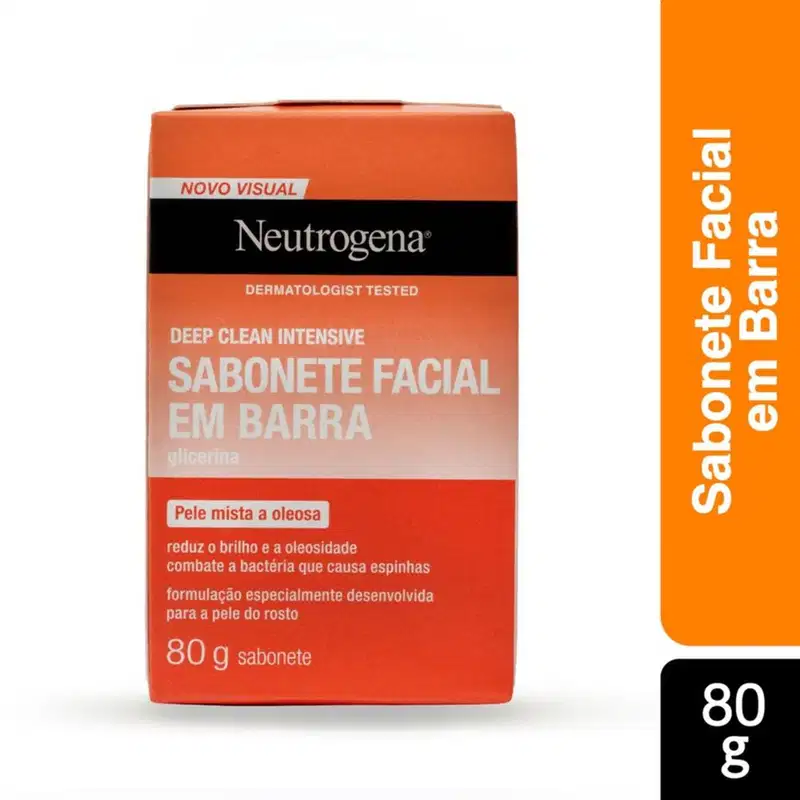 Neutrogena Deep Clean - Sabonete em Barra Facial 80g