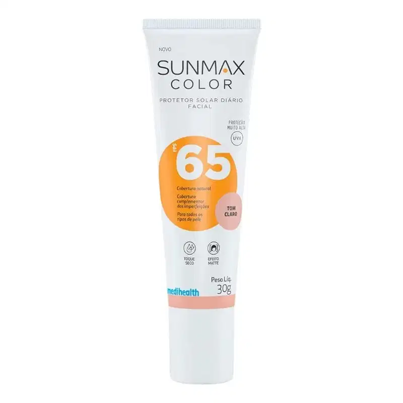 Sunmax Color FPS65 Claro - Protetor Solar com Cor 30g