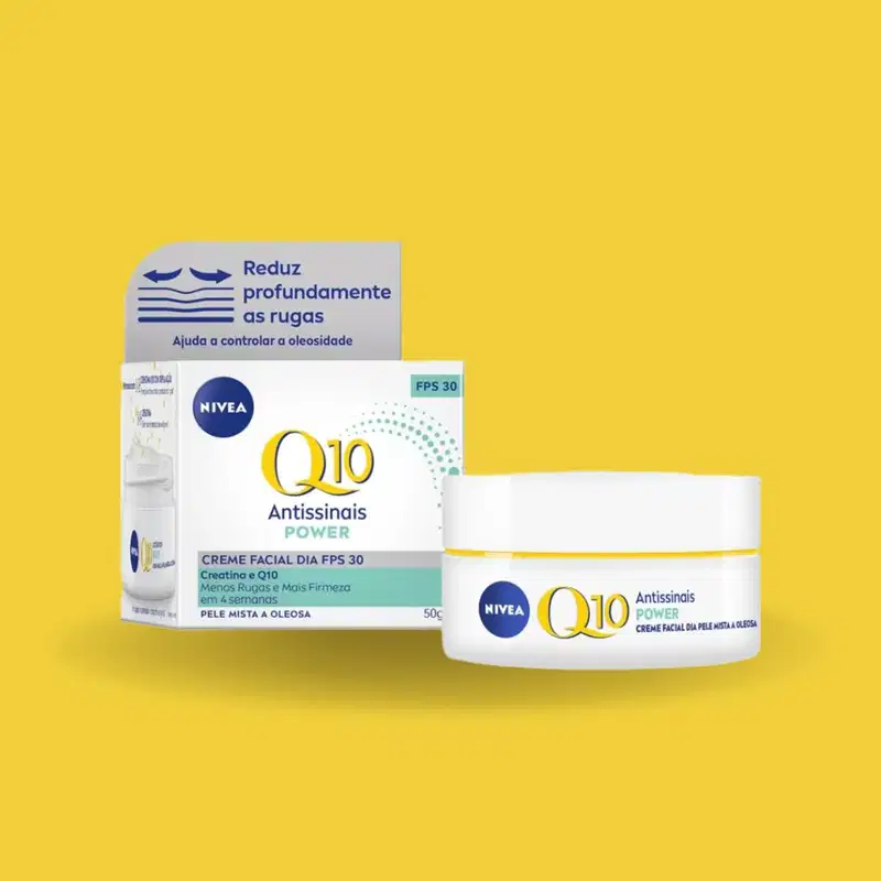 Creme Facial Q10 Pele Oleosa Antissinais Dia 52g – Nívea