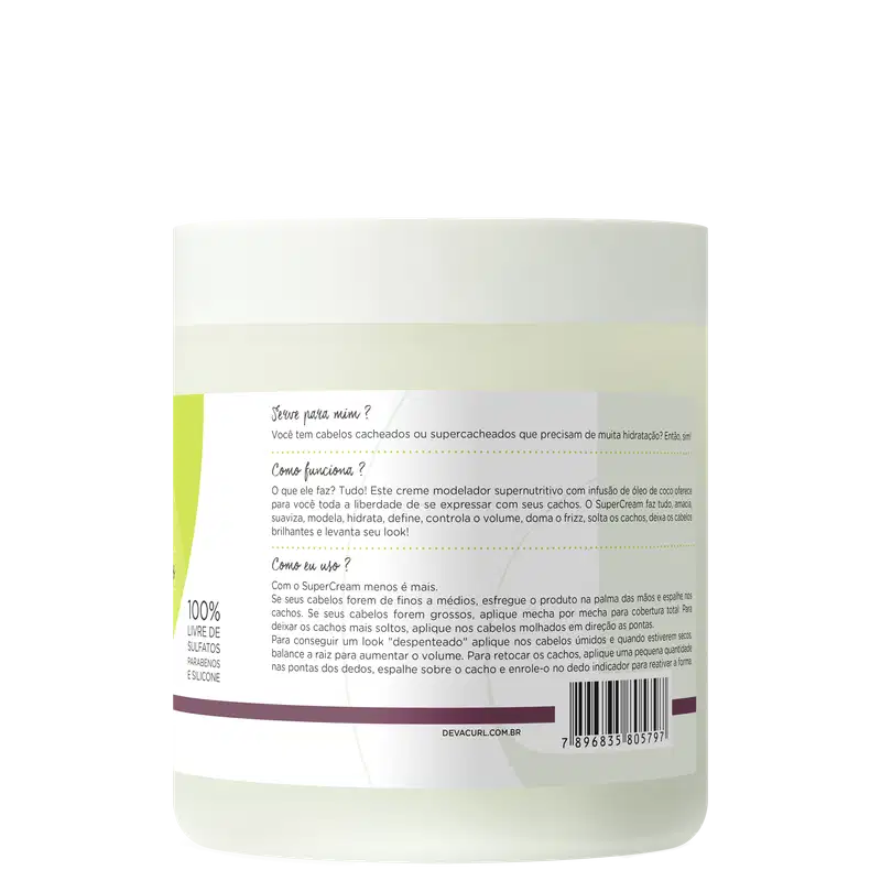 Deva Curl Supercream - Ativador de Cachos 500g