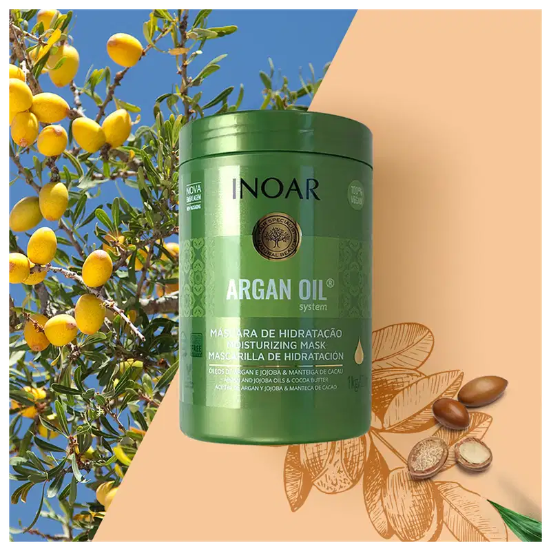Inoar Argan Oil System - Máscara Capilar 1000g