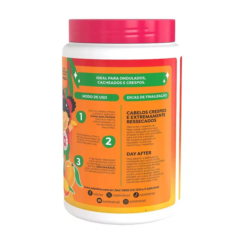 Creme para Pentear Manga Kids Cachinhos Ativados 1kg