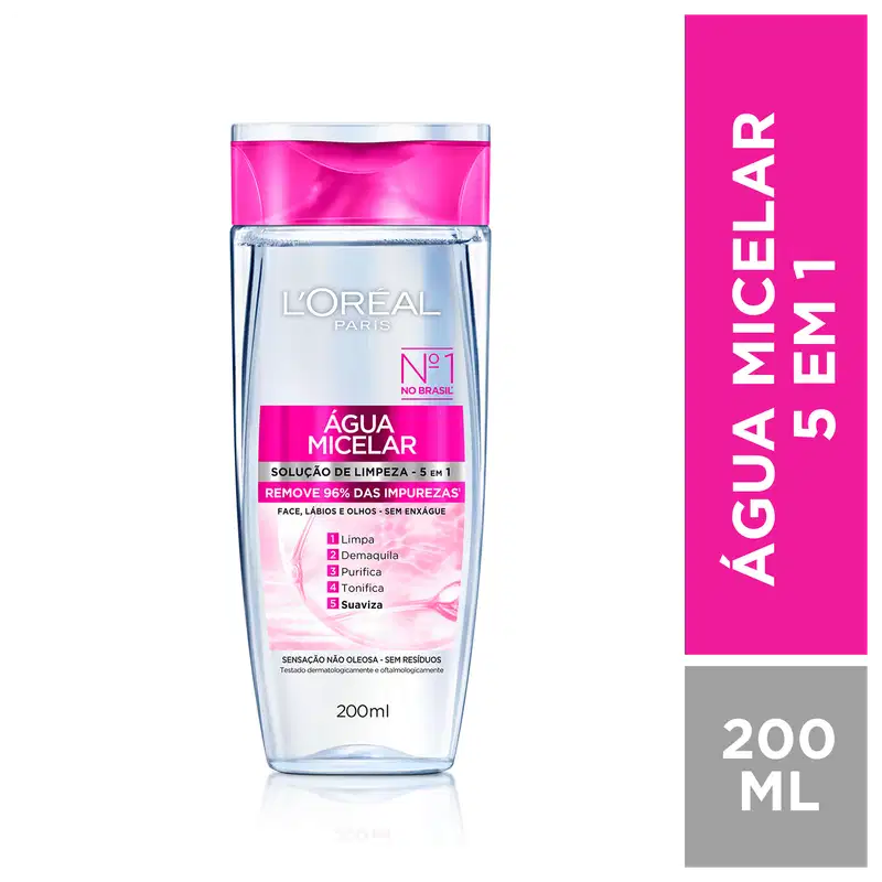 L'Oréal Paris Dermo Expertise Solução de Limpeza 5 em 1 - Água Micelar 200ml