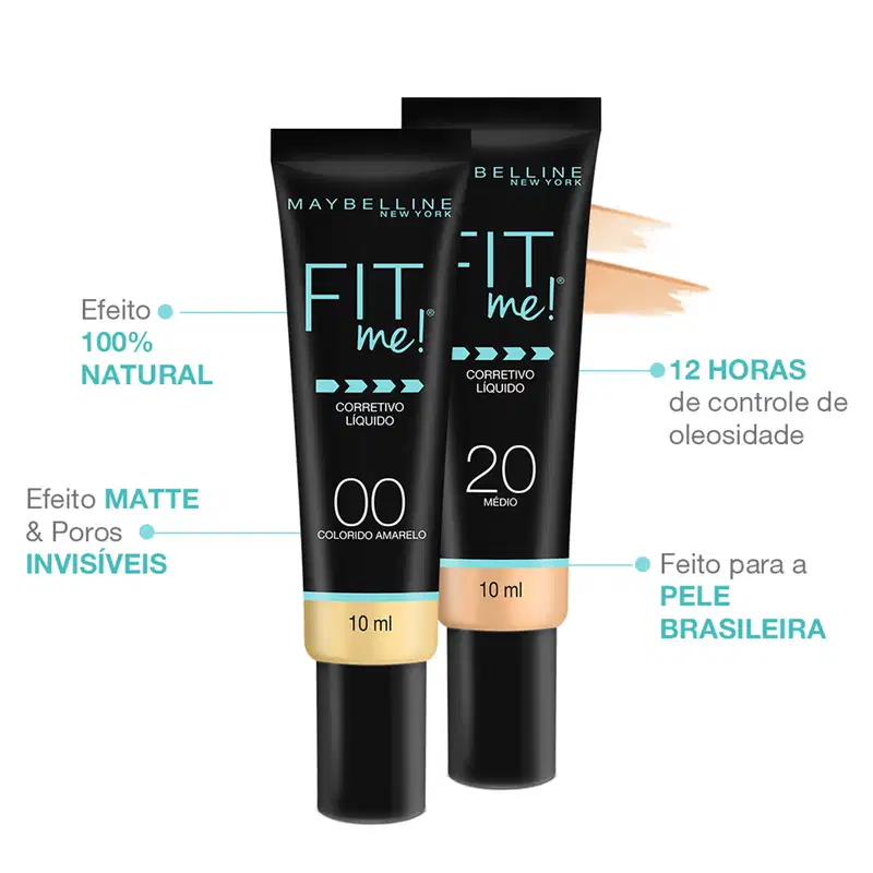 Maybelline Fit Me! Cor 10 Claro - Corretivo Líquido 10ml
