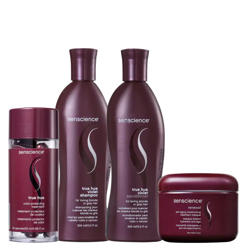 Senscience Escova de Hidratação Anti-Age Matizadora Kit (4 Produtos)