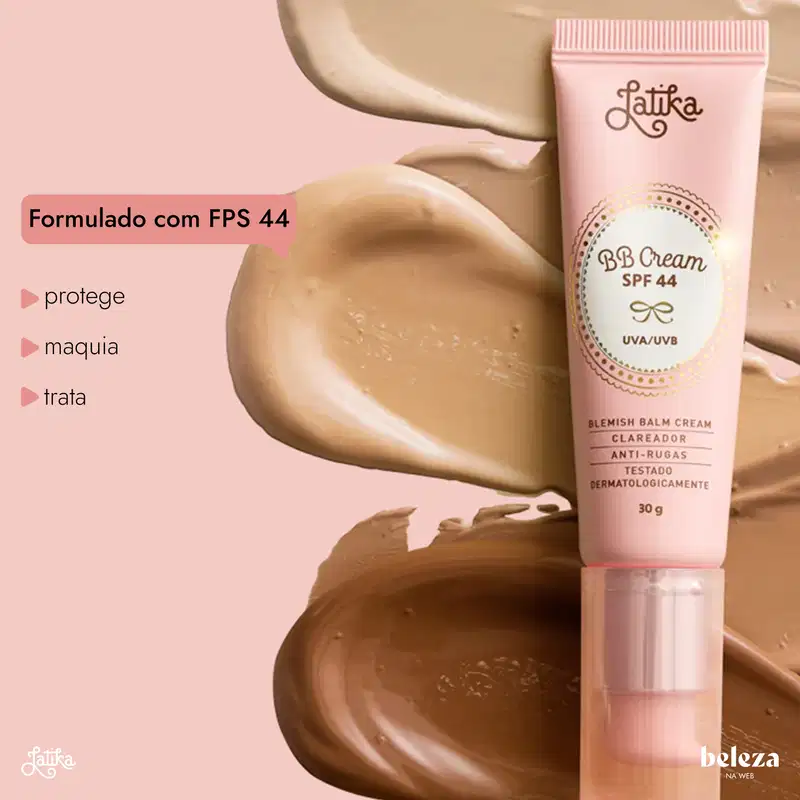 Latika Whitening FPS 44 Bege Claro - BB Cream 30g