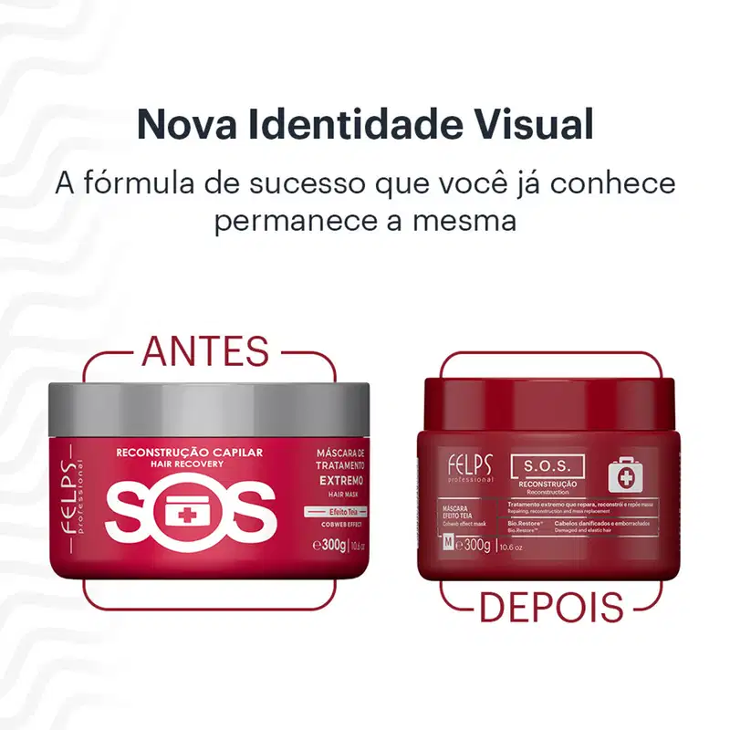 Felps Professional S.O.S. Reconstrução - Máscara de Reconstrução 300g