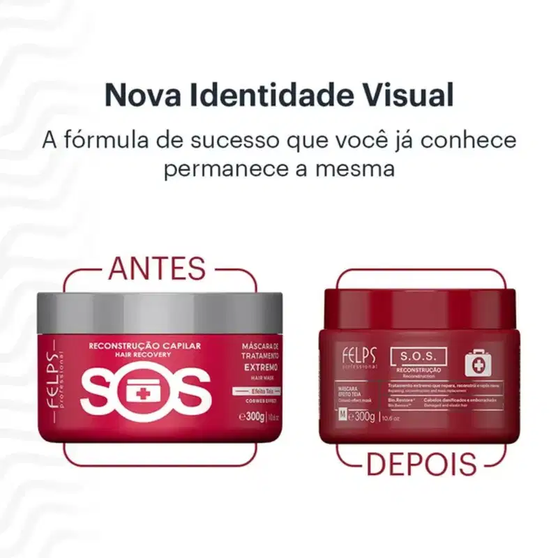 Felps Professional S.O.S. Reconstrução - Máscara de Reconstrução 300g