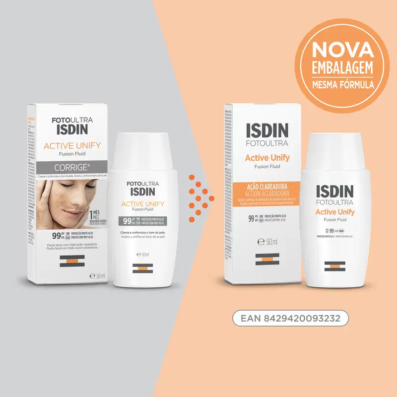 ISDIN Foto Ultra Active Unify FPS 99 - Protetor Solar Facial 50ml