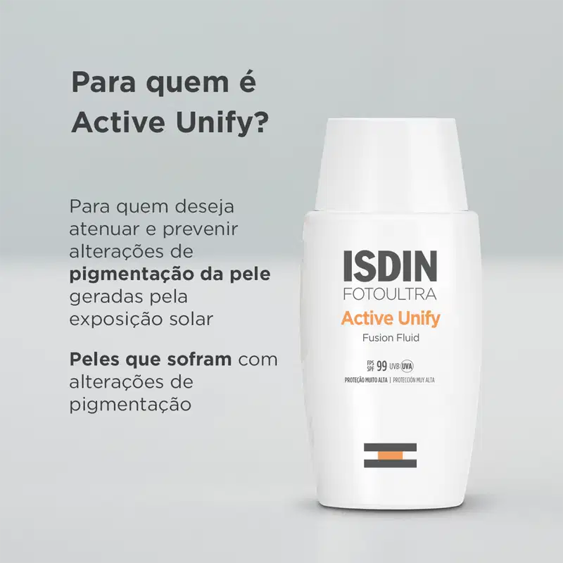 ISDIN Foto Ultra Active Unify FPS 99 - Protetor Solar Facial 50ml