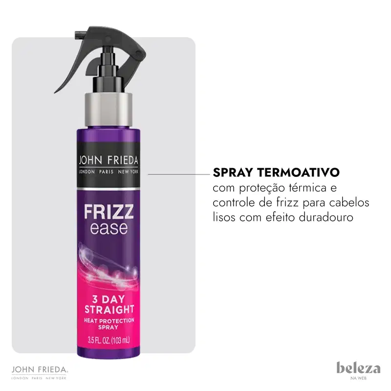 John Frieda Frizz-Ease 3-Day Straight - Spray Protetor Térmico 103ml