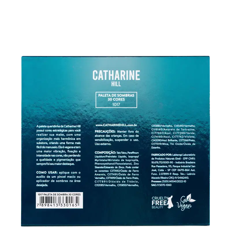 Catharine Hill Sombras Variadas 1017 - Paleta de Sombras 24g