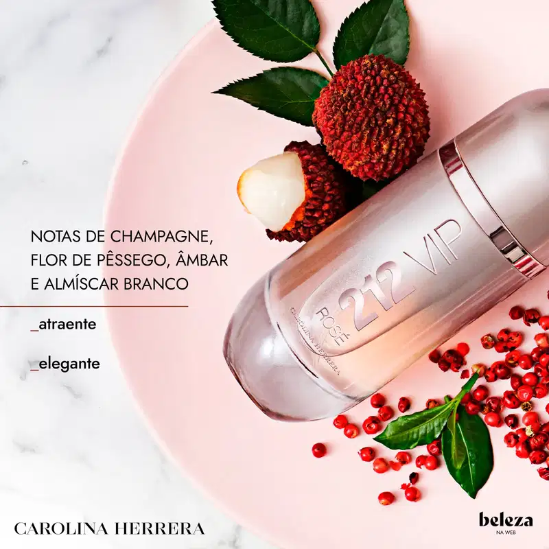 212 VIP Rosé Carolina Herrera Eau de Parfum - Perfume Feminino 125ml