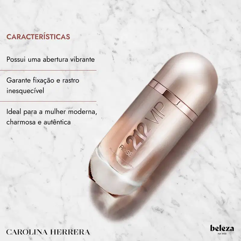 212 VIP Rosé Carolina Herrera Eau de Parfum - Perfume Feminino 125ml