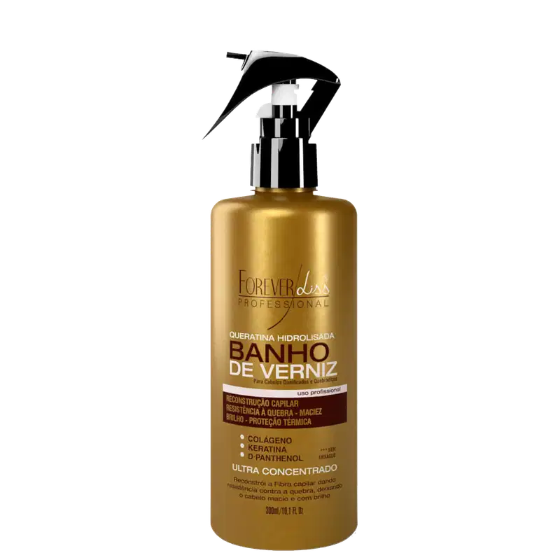 Forever Liss Professional Banho de Verniz Queratina Hidrolisada - Tratamento Reconstrutor 300ml