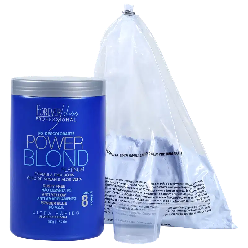 Forever Liss Professional Power Blond Platinum - Pó Descolorante 450g