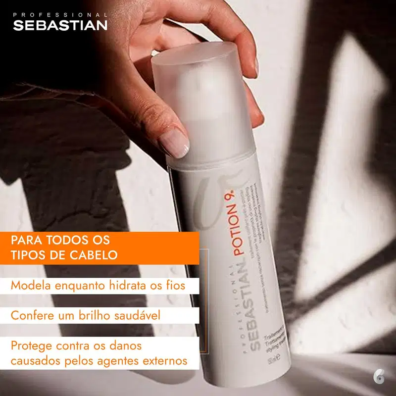 Sebastian Professional Flow Potion 9 - Creme Modelador 50ml