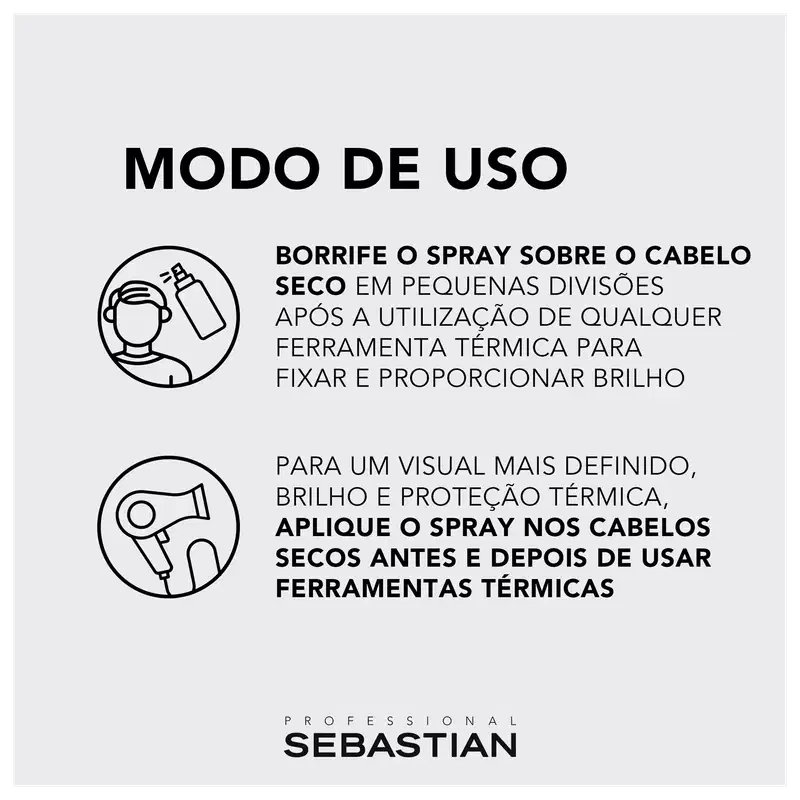 Sebastian Professional Flaunt Shine Define - Spray de Brilho 200ml