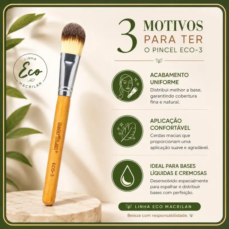Pincel Para Base Macrilan Eco-3