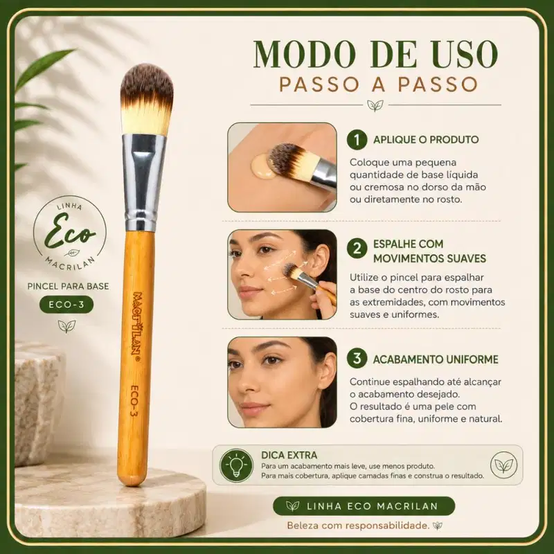 Pincel Para Base Macrilan Eco-3