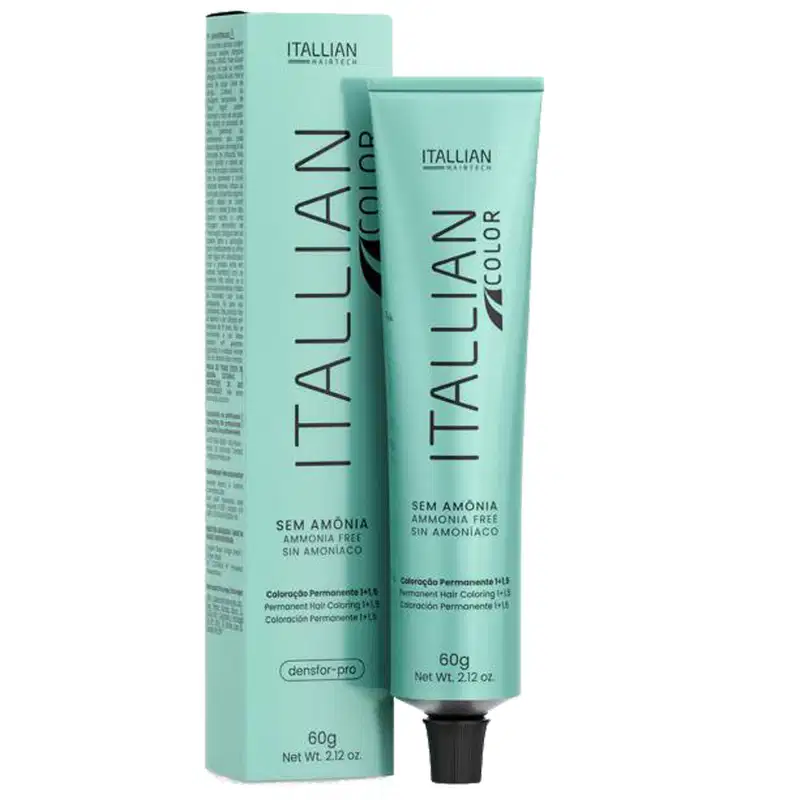 Coloração Itallian Color Sem Amônia 60g 3.0 Castanho Escuro