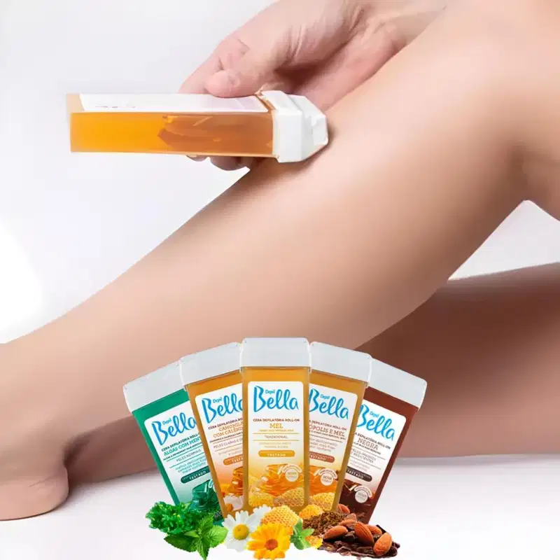 Refil Roll-on Chocolate Branco Cera Depilatória Depil Bella