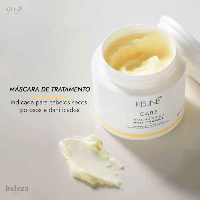 A imagem mostra a Máscara de Nutrição Care Vital Nutrition da marca Keune.