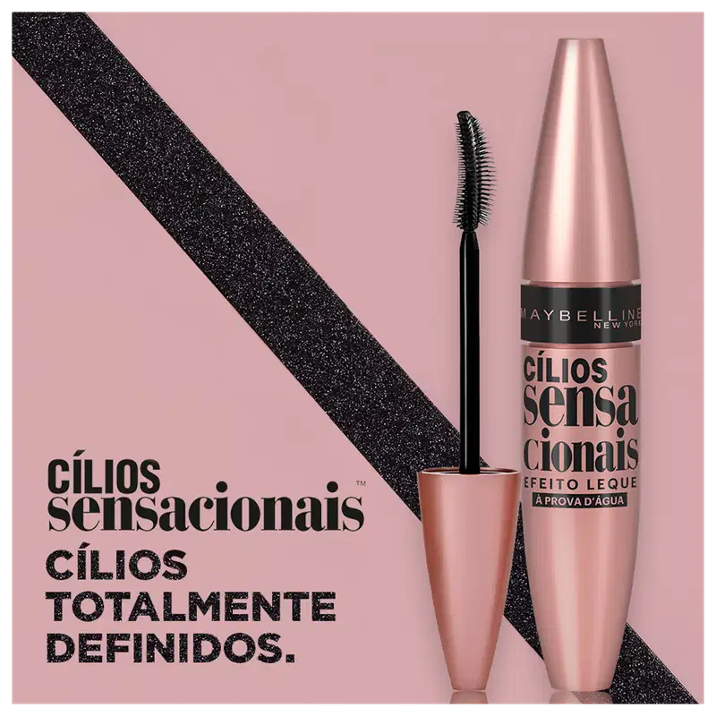Cílios sensacionais, totalmente definidos.