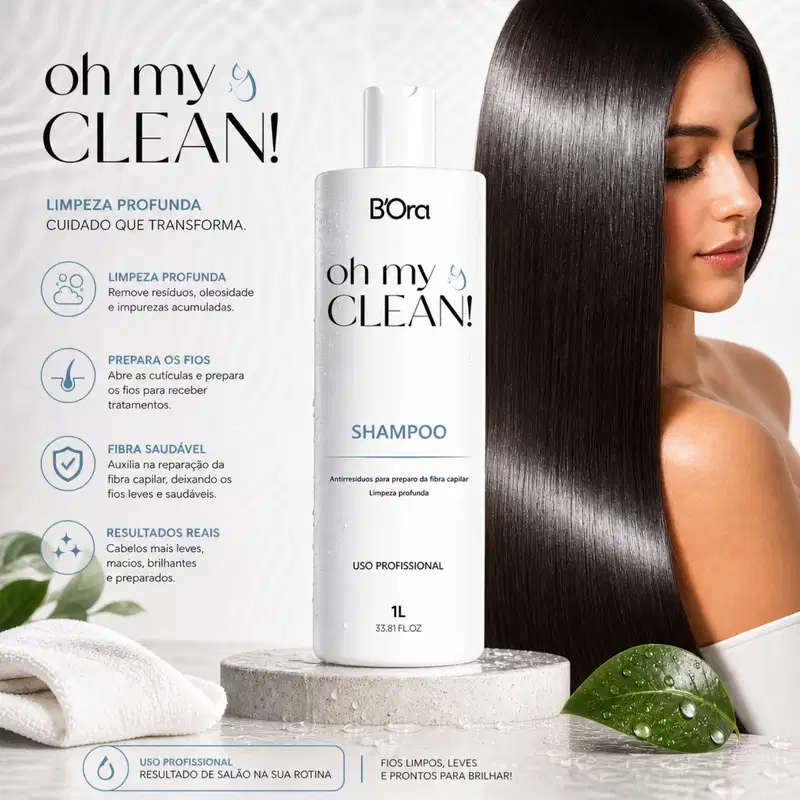 Shampoo Antirresíduo Oh! My Clean B'Ora - 1L