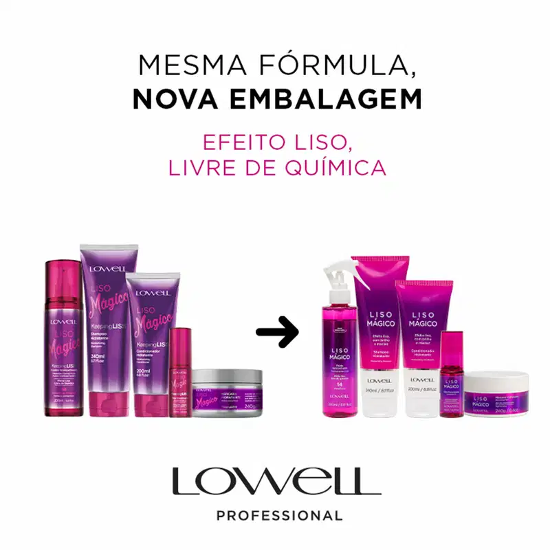 Lowell Liso Mágico - Óleo Capilar 30ml