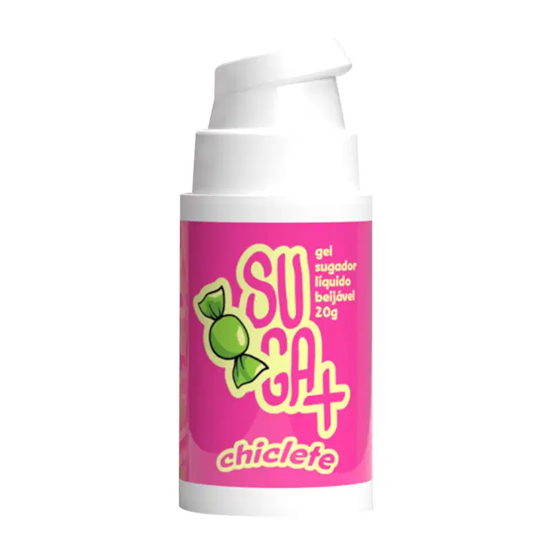 Lubrificante Suga+ Sugador Líquido Beijável Sexy Fantasy 20g Chiclete