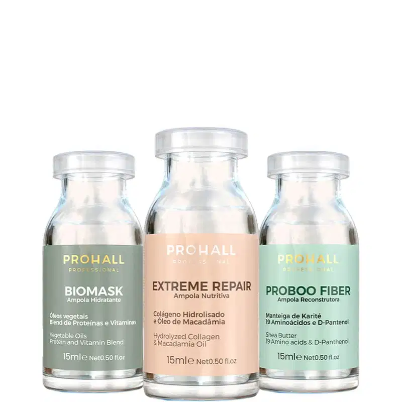 Prohall - Kit Cronograma Ampolas de Tratamento Premium 3x 15ml