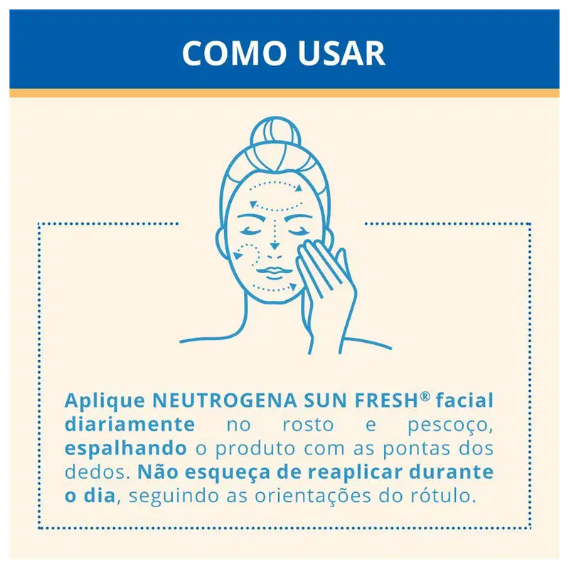 Neutrogena Sun Fresh Controle de Brilho FPS 60 - Protetor Solar com Cor 50ml
