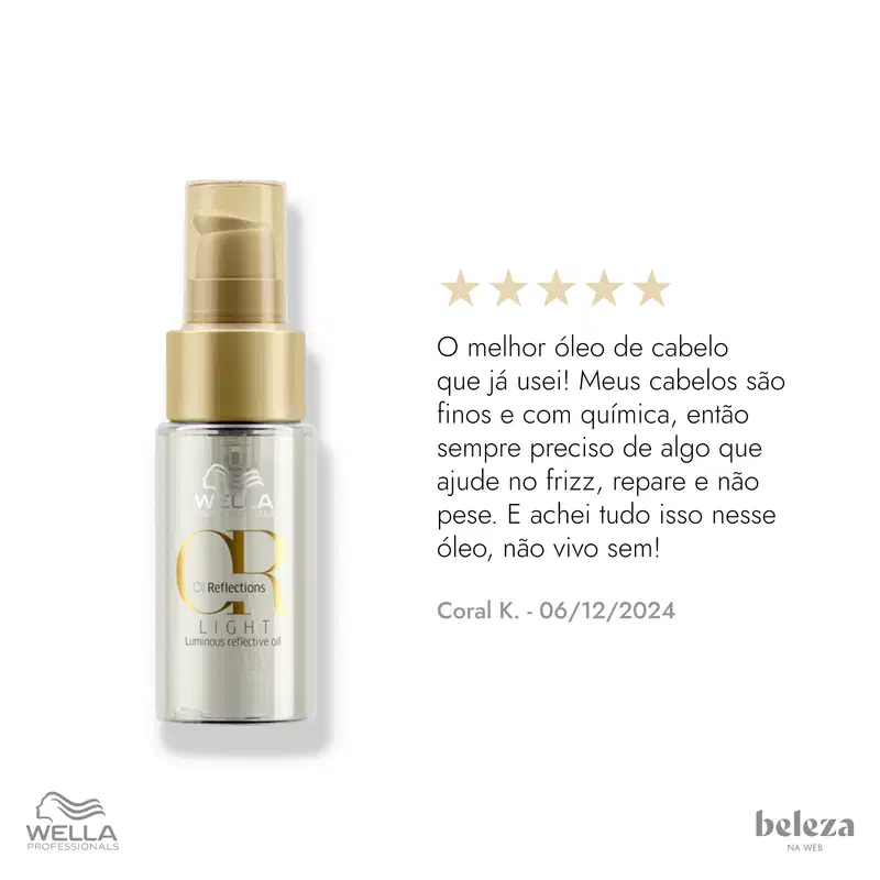 Wella Professionals Oil Reflections Light - Óleo Capilar 100ml