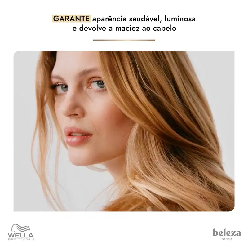 GARANTE aparência saudável, luminosa e devolve a maciez ao cabelo.
