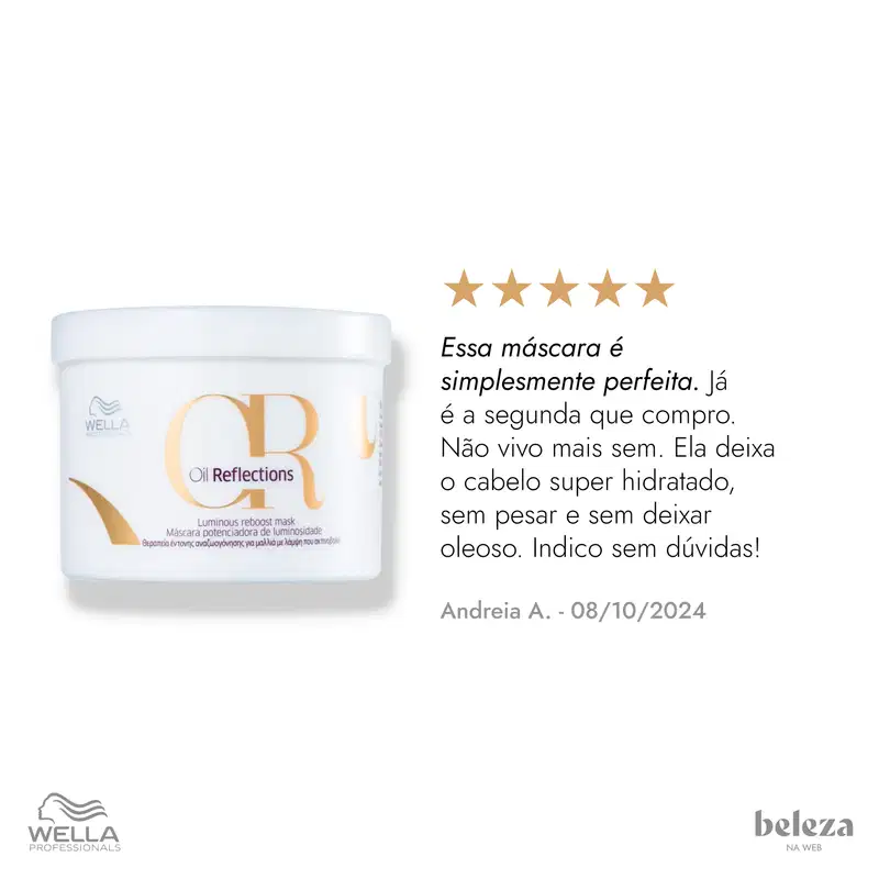 Wella Professionals Oil Reflections Luminous Reboost - Máscara Capilar 500ml