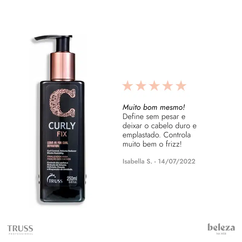 TRUSS Curly Fix - Ativador de Cachos 250ml