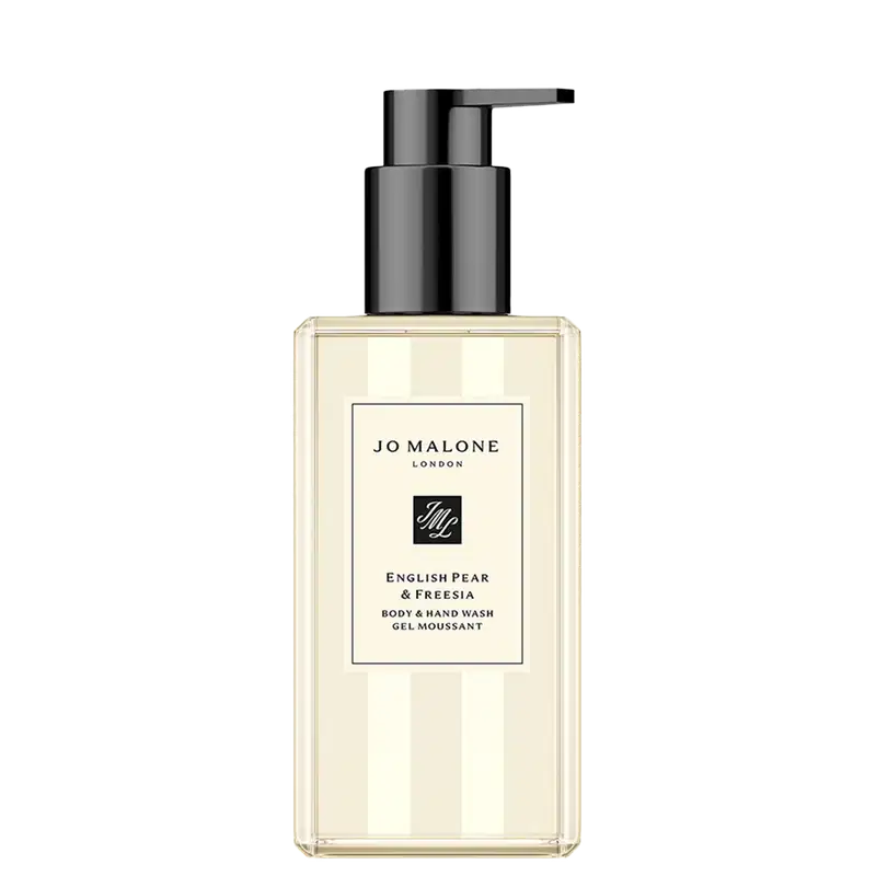 Sabonete Líquido Corporal English Pear & Freesia, da marca Jo Malone London.