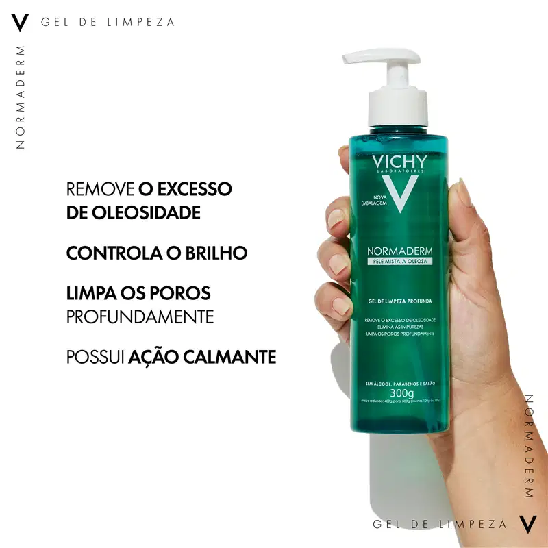 Vichy Normaderm Limpeza Profunda - Gel de Limpeza Facial 150g