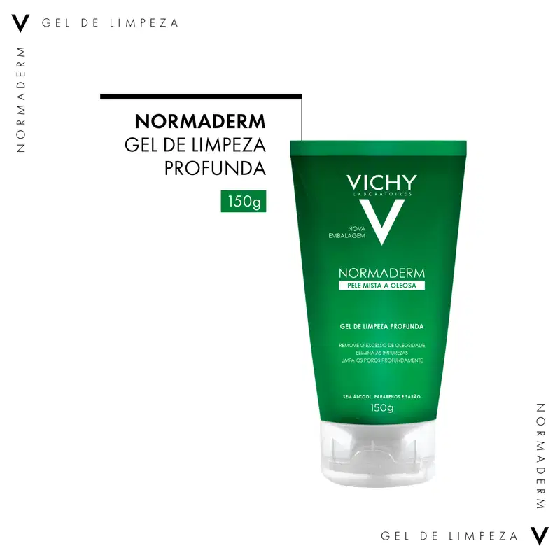 Vichy Normaderm Limpeza Profunda - Gel de Limpeza Facial 150g